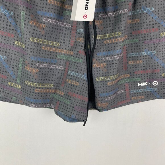 Humankind x Target Swim Shorts Trunks Unisex Size Medium LGBTQ Pride Crossword - Picture 3 of 11